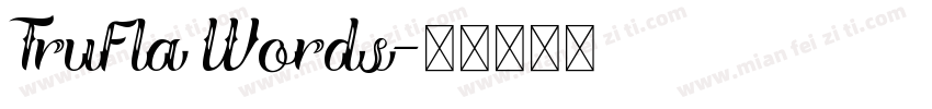 Trufla Words字体转换